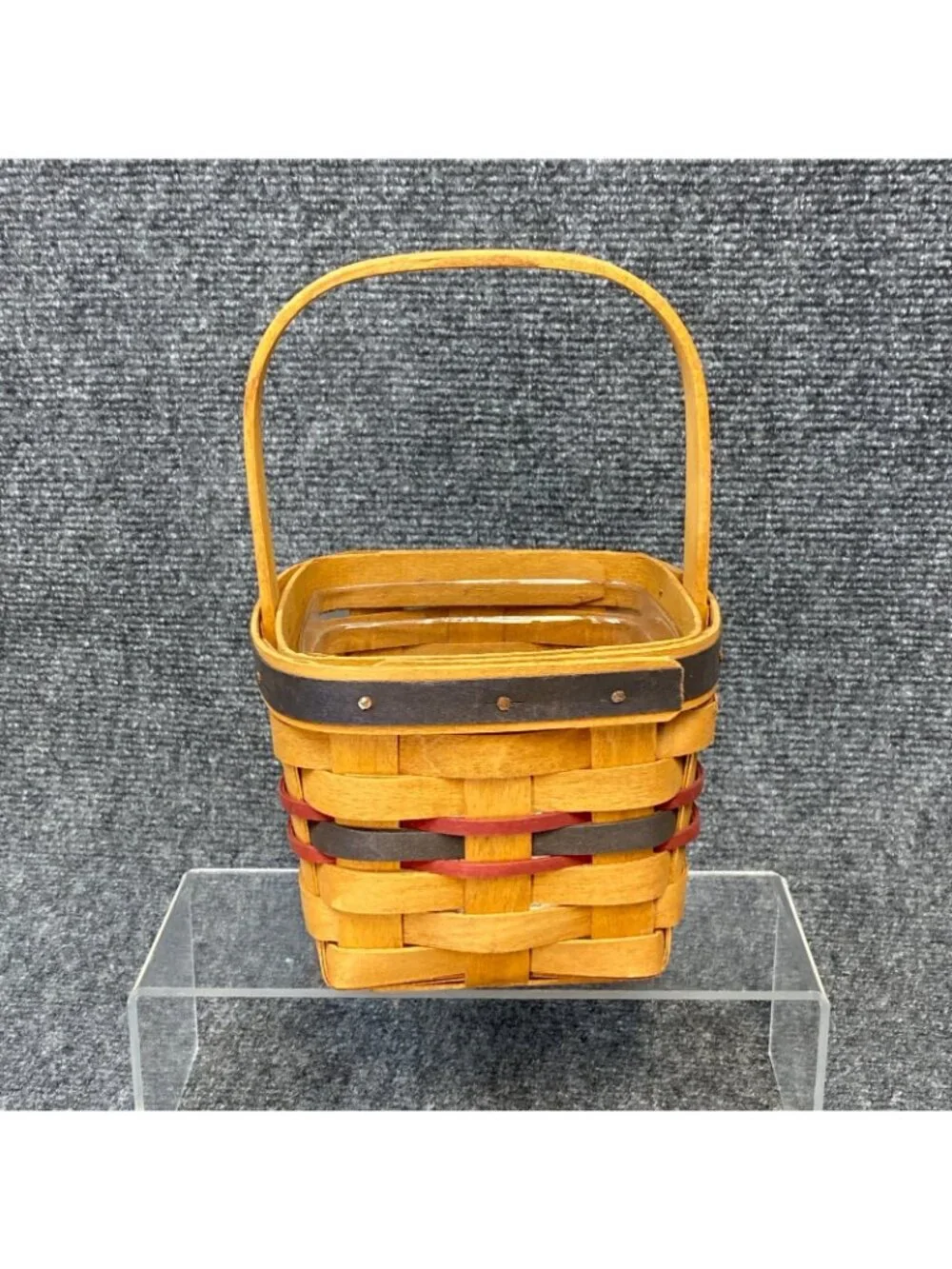 Longaberger 1993 Inaugural Basket Signed w/ Star Liner + Protector Unused